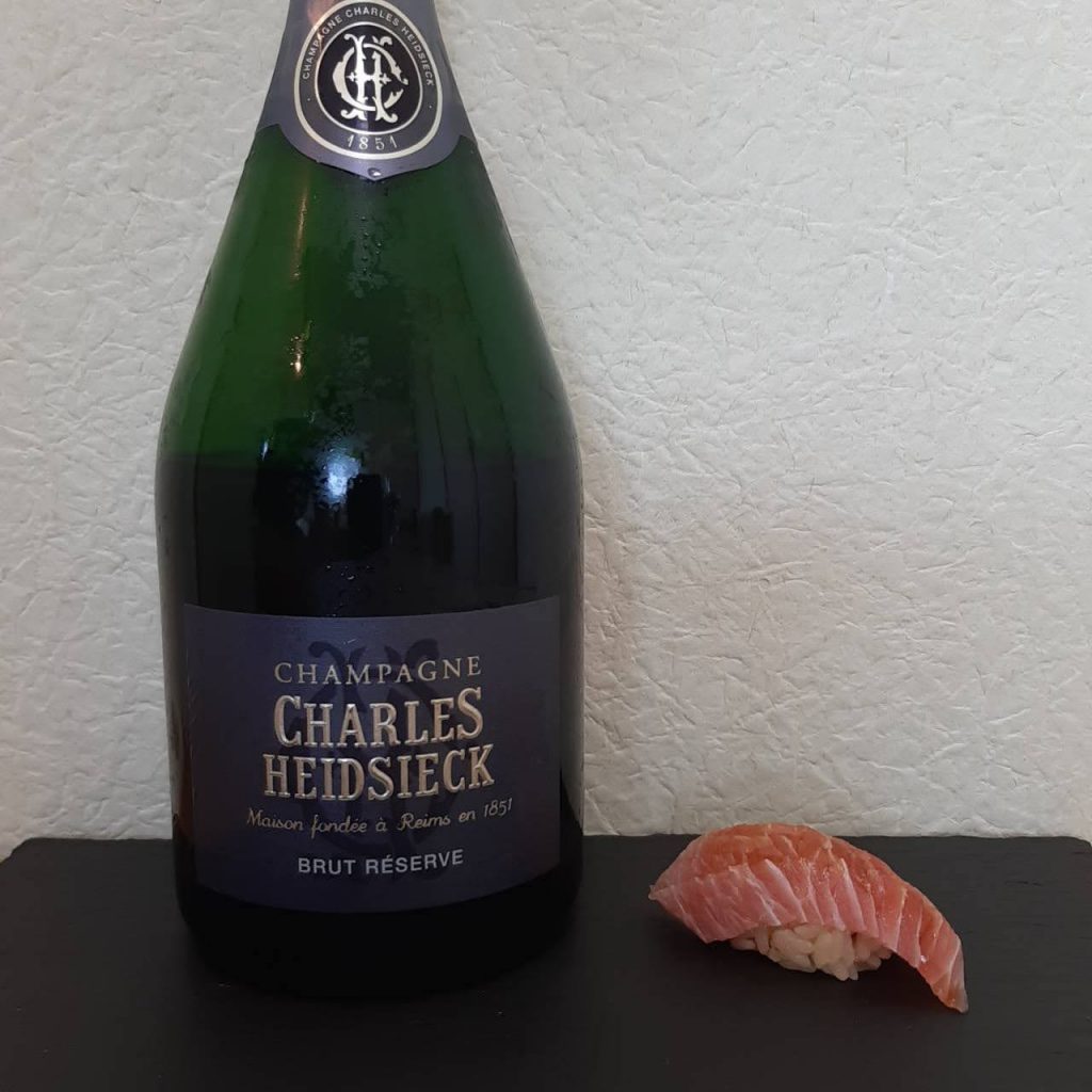 メバチマグロのカマトロ×シャルル・エドシック ブリュット レゼルヴ（Charles Heidsieck Brut Réserve）