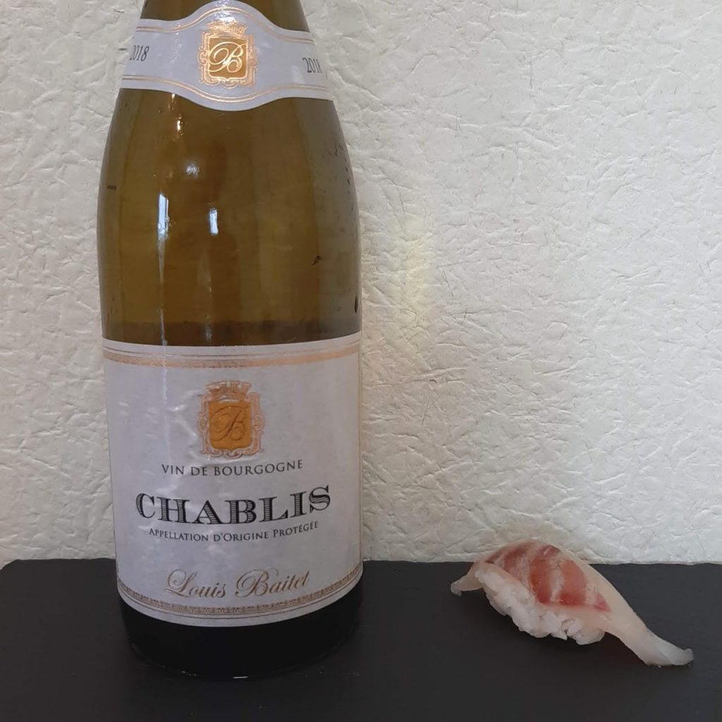 クロダイ×ルイ・ベテ シャブリ 2018（Louis Baitet Chablis 2018）