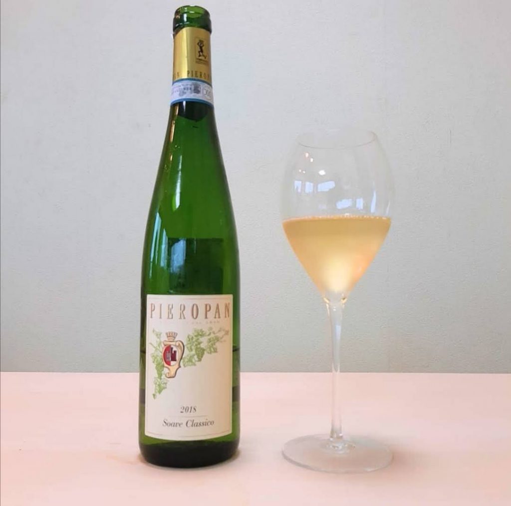 メバチマグロの赤身の漬け×ピエロパン ソアーヴェ・クラッシコ 2018（Pieropan Soave Classico 2018）