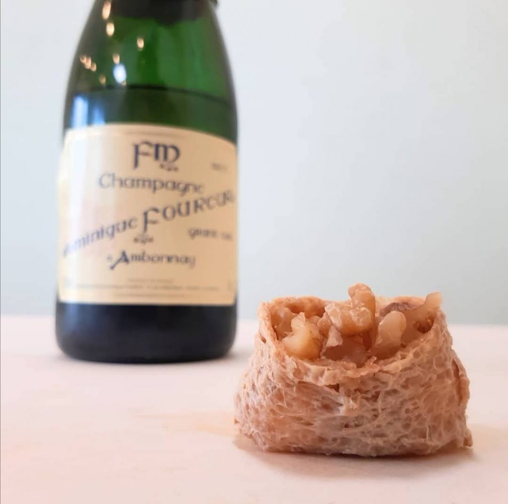 いなり寿司×ドミニク・フルール ブリュット グランクリュ（Dominique Foureur Brut Grand Cru）