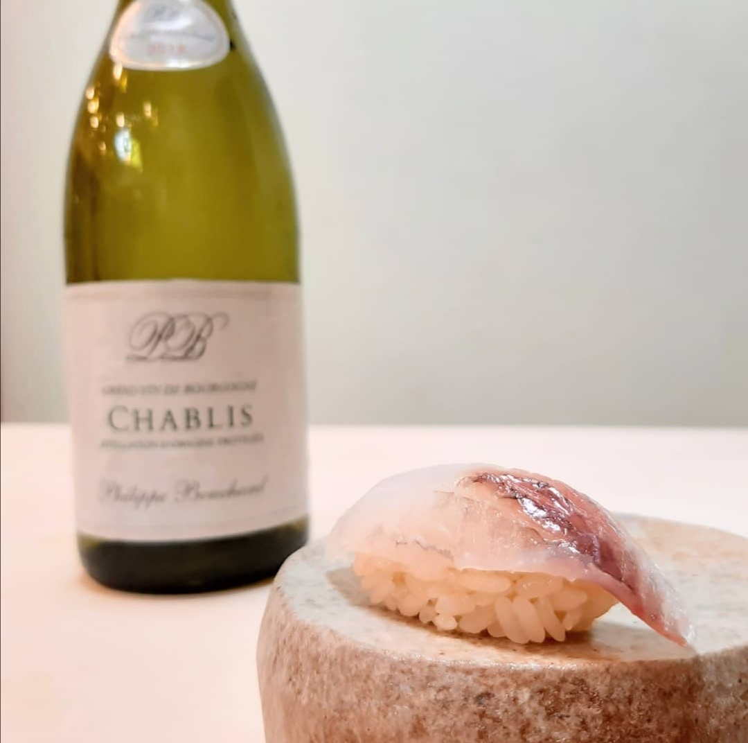 【寿司とワインのマリアージュ】フィリップ・ブシャール シャブリ 2018（Philippe Bouchard Chablis 2018）