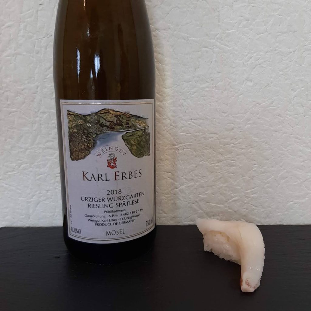 【スシロー】×カール・エルベス ユルツィガー・ヴュルツガルテン リースリング シュペトレーゼ 2018（Karl Erbes Ürziger Würzgarten Riesling Spätlese 2018）