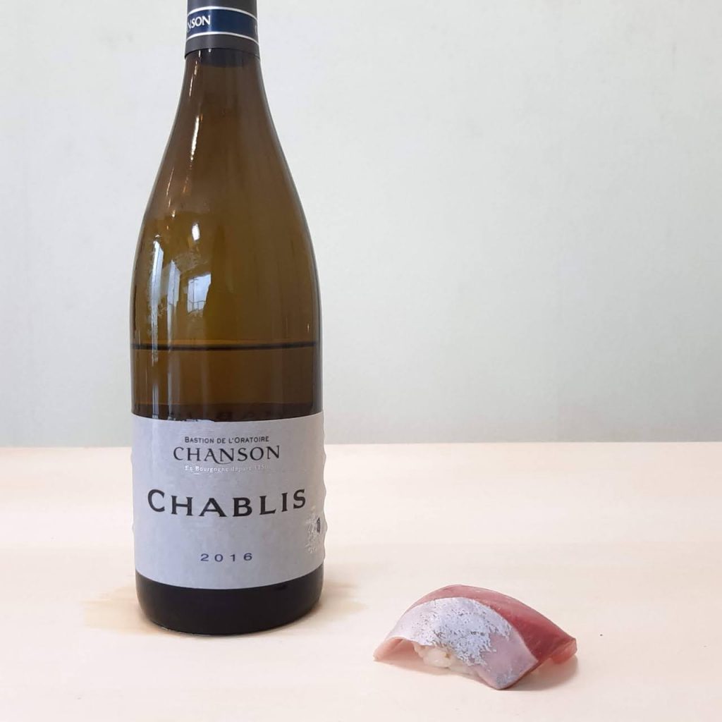 イナダ×ドメーヌ・シャンソン シャブリ 2016（Domaine Chanson Chablis 2016）