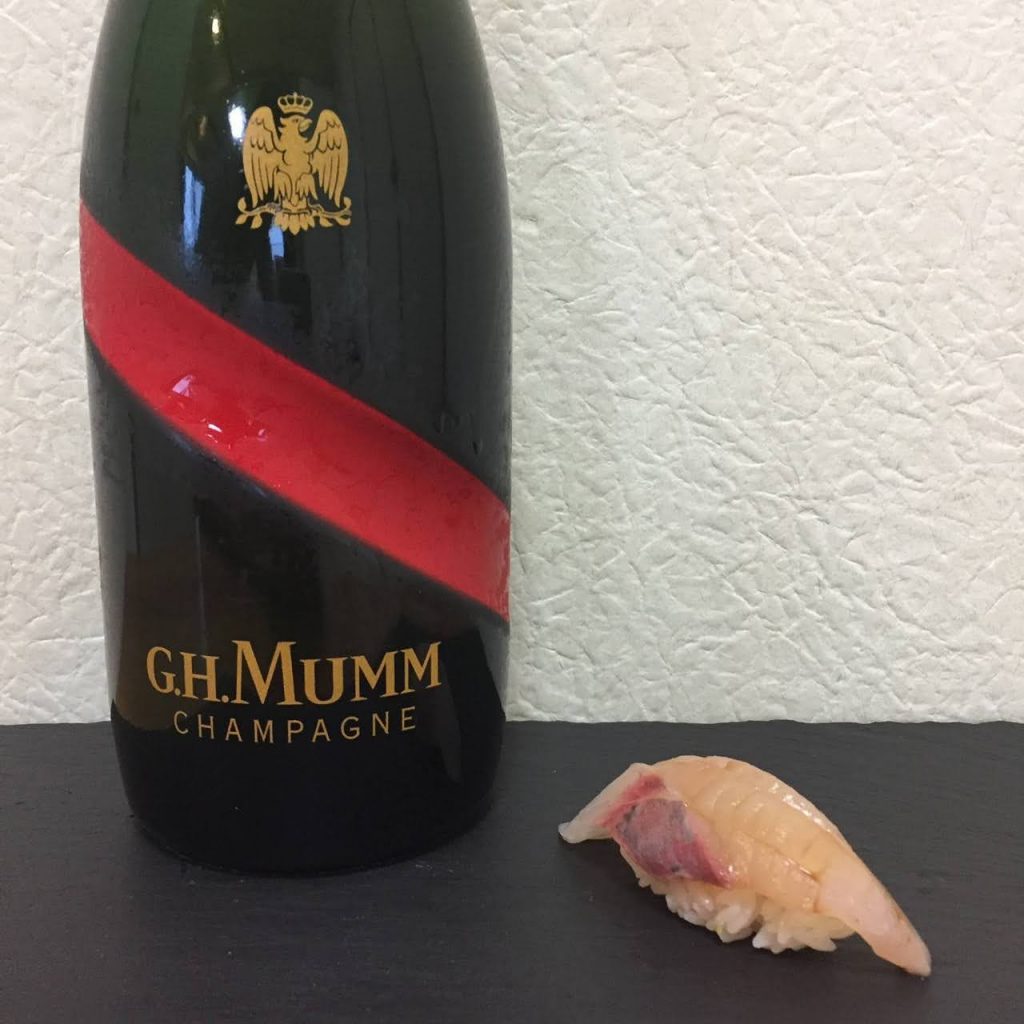 カンパチ×G.H.マム グラン・コルドン ブリュット（G.H.Mumm Grand Cordon Brut）