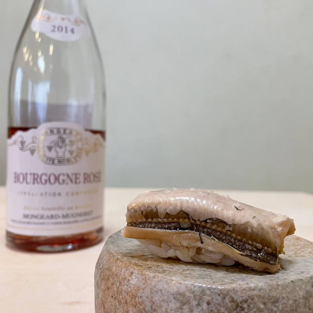 アナゴ×ドメーヌ・モンジャール・ミュニュレ ブルゴーニュ ロゼ 2014（Domaine Mongeard-Mugneret Bourgogne Rosé 2014）